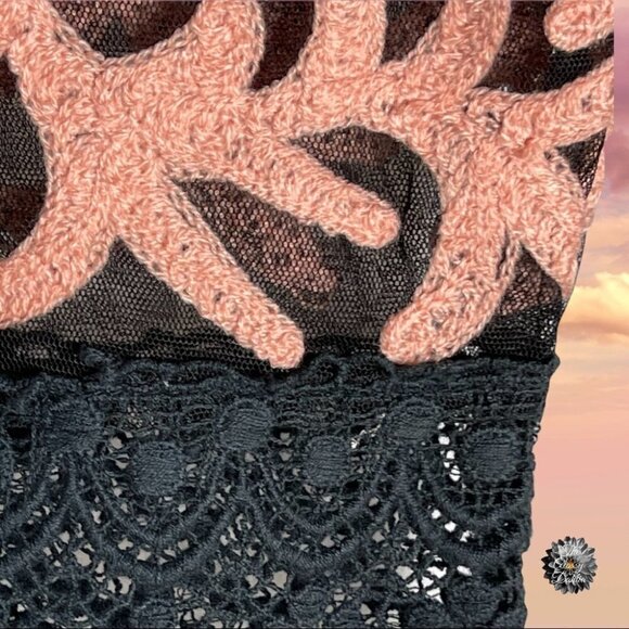 Almatrichi from Spain Embroidered with Lace Cocktail Dress size EU 38 / US 8 - Picture 6 of 16